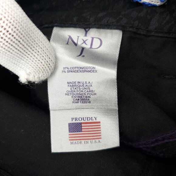 NYDJ Daughters Jeans Leggings Womens 10 Black Leopard Cheetah Print Lift Tuck - Picture 7 of 12